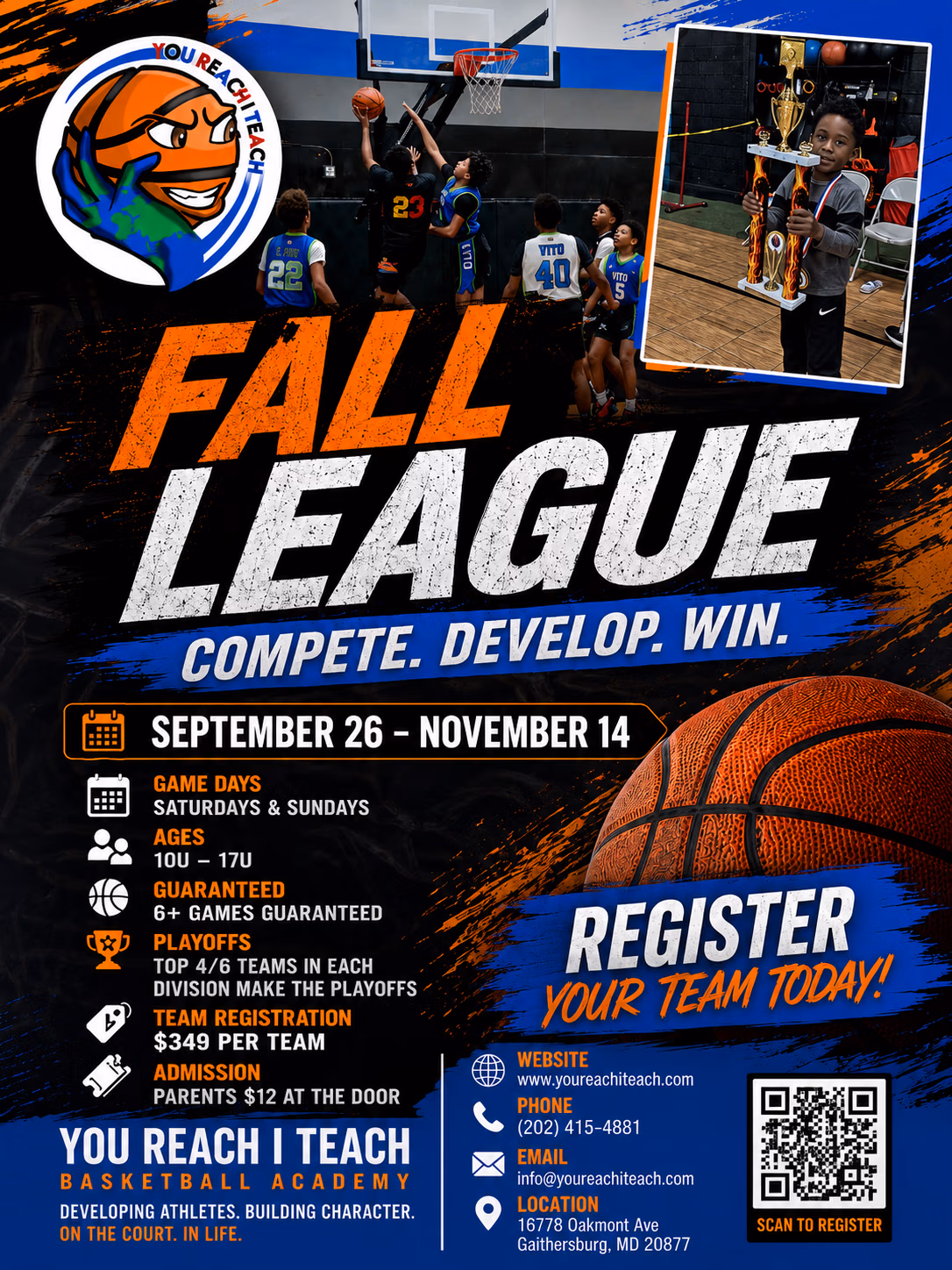 flyer of Fall League 2026 information